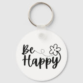 Word Happy Spring Summer Sleutelhanger (Voorkant)