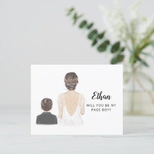 Word het briefkaart van mijn voorstel voor een pag