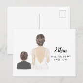 Word het briefkaart van mijn voorstel voor een pag (Voorkant / Achterkant)