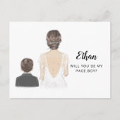 Word het briefkaart van mijn voorstel voor een pag (Voorkant)