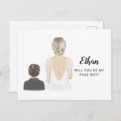 Word het Briefkaart van mijn voorstel voor een pag (Voorkant / Achterkant)