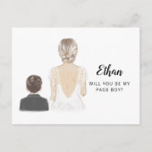 Word het Briefkaart van mijn voorstel voor een pag (Voorkant)