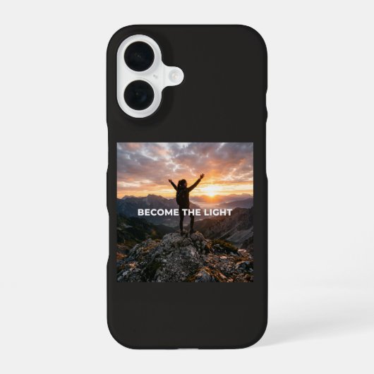 Word het Licht iPhone 16 Hoesje (Achterkant)