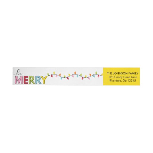 Word het Merry Kaart Return-adres (Individueel)