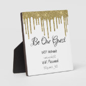 Word het WIFI-wachtwoord voor onze gastgebruiker W Fotoplaat (Voorkant)