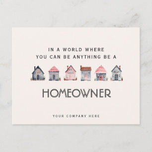 Word huiseigenaar Vastgoed Marketing Briefkaart
