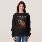 Word ik wakker als het Kerstmis is Pyjama voor lui Trui (Voorkant volledig)