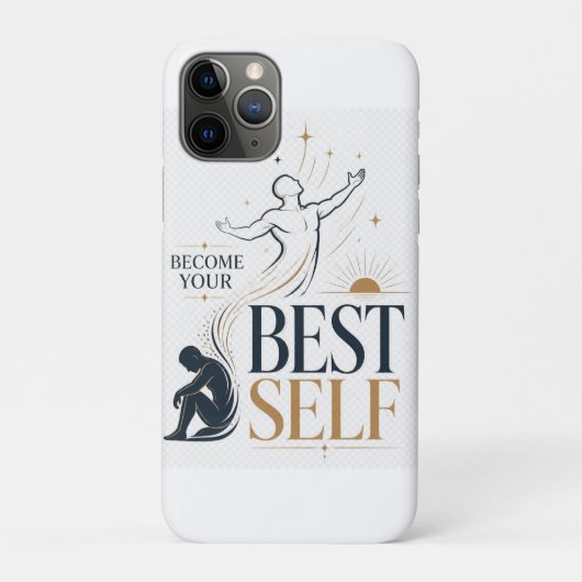 Word Je Beste Zelf Inspirerende Persoonlijke Groei Case-Mate iPhone Case (Achterkant)