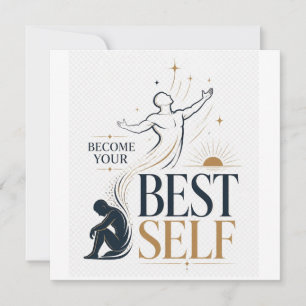 Word Je Beste Zelf Inspirerende Persoonlijke Groei Kaart