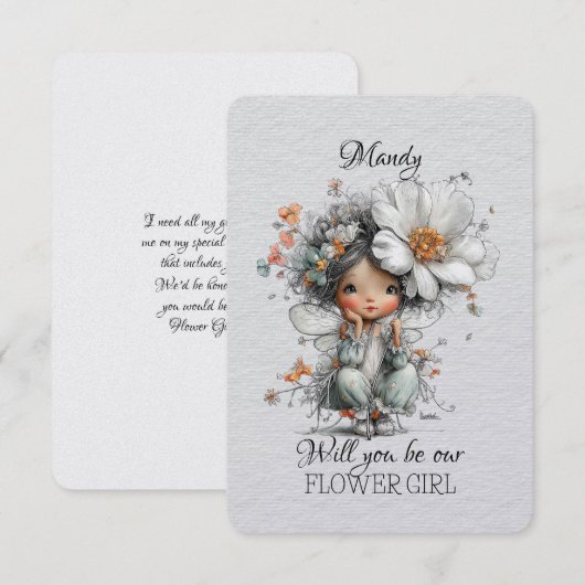 Word Je Mijn Bloemenmeisje (Voorkant / Achterkant)