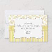 Word Je Mijn Bloemenmeisje Bij Yellow En Grijs (Achterkant)