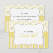 Word Je Mijn Bloemenmeisje Bij Yellow En Grijs (Voorkant / Achterkant)