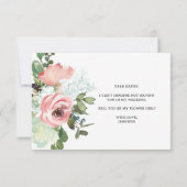 Word Je Mijn Bloemenmeisje Eggshell en Blush (Achterkant)