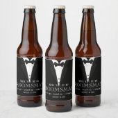 Word Je Mijn Bruidsjonker?  Bier Etiket (Flessen)