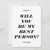 Word Je Mijn Getuige? Moderne Tekst Uitnodiging (Voorkant)