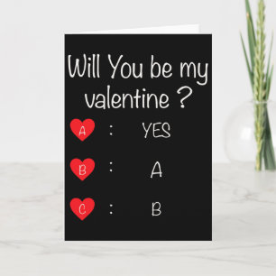 Word je mijn Valentijn1 Kaart