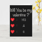 Word je mijn Valentijn1 Kaart (Gele Bloem)