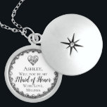 Word jij Erekameraad? Locket Ketting<br><div class="desc">Je plant de meest bijzondere dag van je leven en dit zilveren ontwerp met een hart zal je potentiële bruidsmeisje extra speciaal laten voelen!!! Maakt een unieke en leuke manier om je vrienden te vragen om met je te vieren.</div>