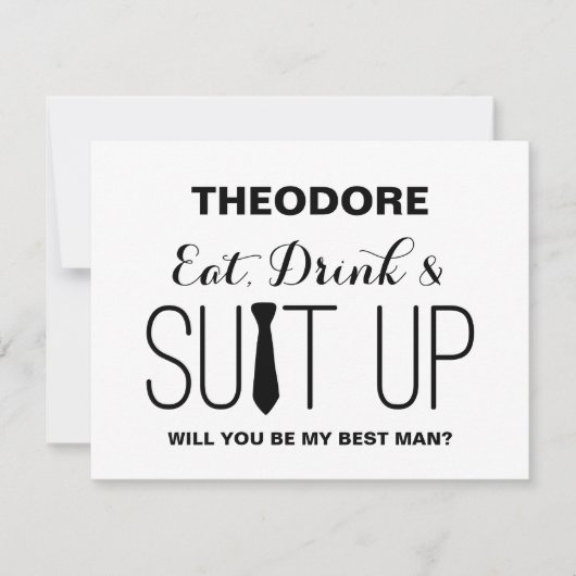 Word jij mijn beste ?? | bruidegom kaart (Voorkant)