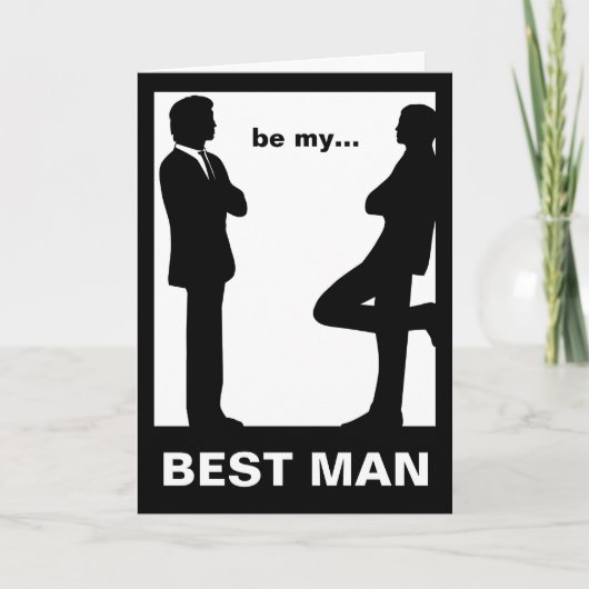 Word jij mijn beste man Wenskaart? (Voorkant)