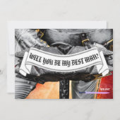 Word jij mijn beste ridder die aanpasbaar is? kaart (Voorkant)