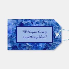 Word jij mijn blauwe? Hydrangea kust Cadeaulabel