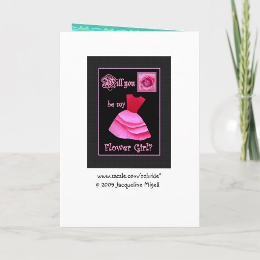 Word jij mijn Bloemenmeisje? AQUA jurken en zwanen (Achterkant)