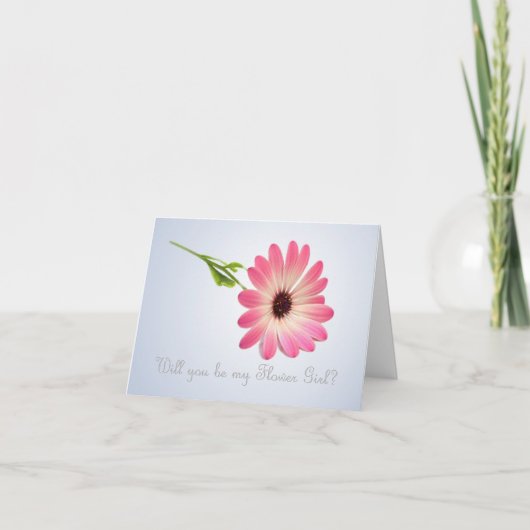 Word jij mijn Bloemenmeisje kaart? (Voorkant)