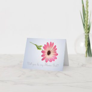 Word jij mijn Bloemenmeisje kaart?