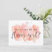 Word jij mijn Bloemenmeisje Kaart? Kaart (Staand voorkant)