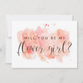 Word jij mijn Bloemenmeisje Kaart? Kaart (Voorkant)