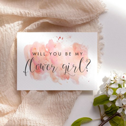 Word jij mijn Bloemenmeisje Kaart? Kaart