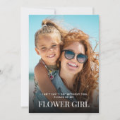 Word jij Mijn Bloemenmeisje Kaart met Foto (Voorkant)
