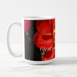 Word jij mijn bloemenmeisje, Red Tulip Blossom? Koffiemok