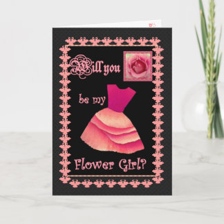 Word jij mijn Bloemenmeisje? roze jurk