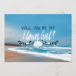 Word jij mijn Bloemenmeisje? Strand | Bloemenmeisj Kaart