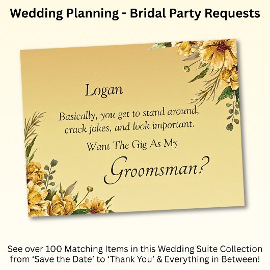 Word jij mijn bruidegom? goudgeel