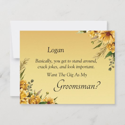 Word jij mijn bruidegom? goudgeel (Voorkant)