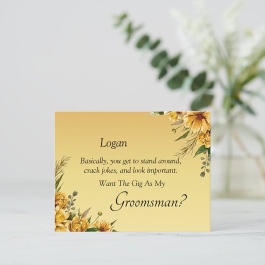 Word jij mijn bruidegom? goudgeel (Staand voorkant)