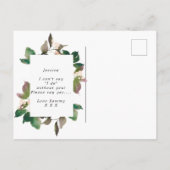 word jij mijn bruidmaid boho floral ? aankondigingskaart (Achterkant)