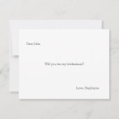 Word jij mijn bruidsman? kaart (Achterkant)