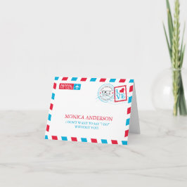 Word jij mijn bruidsmeisje Airmail?