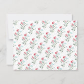 Word jij mijn bruidsmeisje Bloemenuitnodiging? Kaart (Achterkant)