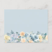 Word jij mijn bruidsmeisje Bohemian Vanilla Blue? Uitnodiging Briefkaart (Achterkant)