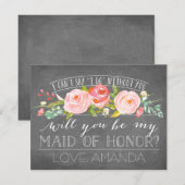 Word jij mijn bruidsmeisje? | bruidsmeisje kaart (Voorkant / Achterkant)