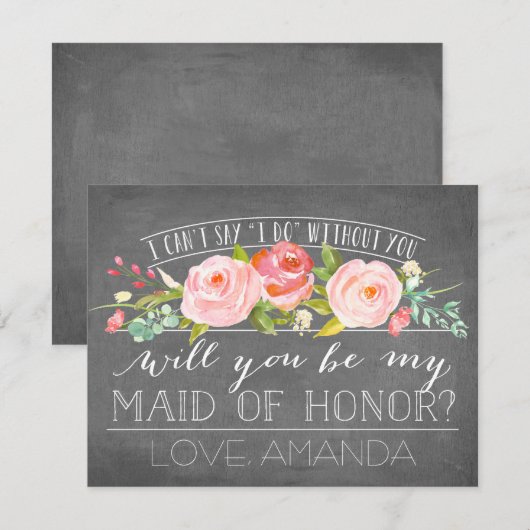 Word jij mijn bruidsmeisje? | bruidsmeisje kaart (Voorkant / Achterkant)