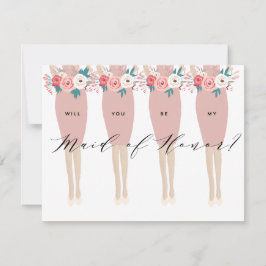 Word jij mijn bruidsmeisje? | bruidsmeisje Kaart