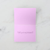 Word jij mijn bruidsmeisje drie? (Binnen)