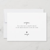 Word jij mijn bruidsmeisje Elegant Tropics? Kaart (Achterkant)