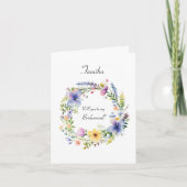 Word jij mijn bruidsmeisje Elegant Wildflower Boho (Voorkant)